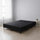 King Single Slatted Ensemble Bed Base - Black Linen Breathable Cover