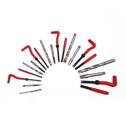 131pc Helicoil-Type Thread Repair Kit – Metric Insert Tool Set for Fixing Damaged Threads