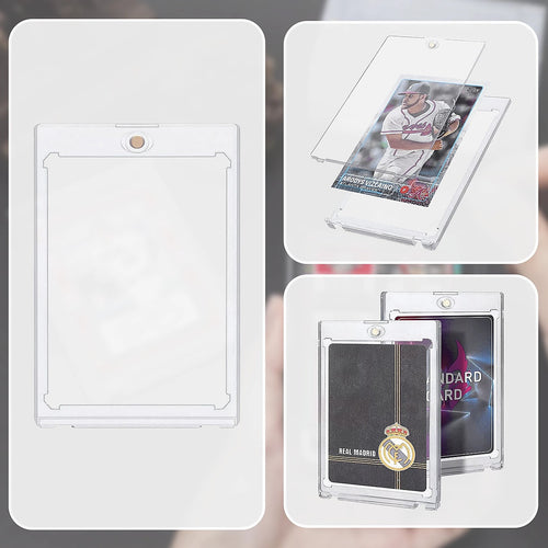 25-Pack Magnetic Card Holders – 35pt Trading Cards Protection for Sports & Collectibles