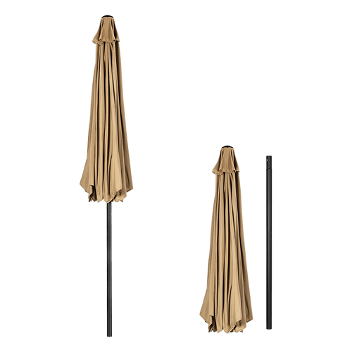 9FT Patio Umbrella Outdoor Garden Table Umbrella with 8 Sturdy Ribs