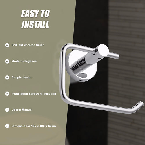 Classic Chrome Toilet Paper Holder Bathroom  
