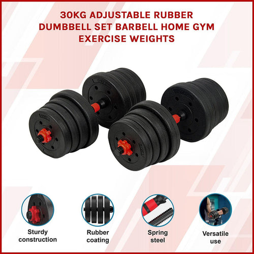 Adjustable Dumbbell Weights Set - 30kg 