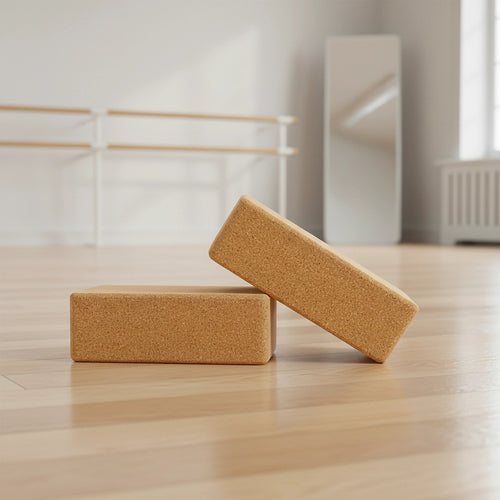 2 Pack Cork Yoga Block Non Slip Exercise Brick