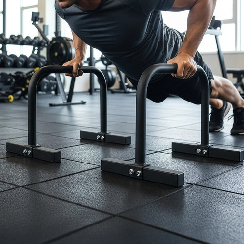 Steel Parallette Bars for Push-Ups, Dips & Calisthenics – Heavy-Duty Home Strength Training Equipment