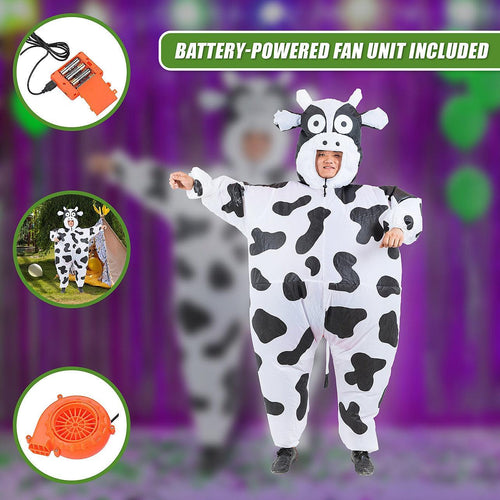 Cow Fancy Dress Inflatable Suit -Fan Operated Costume