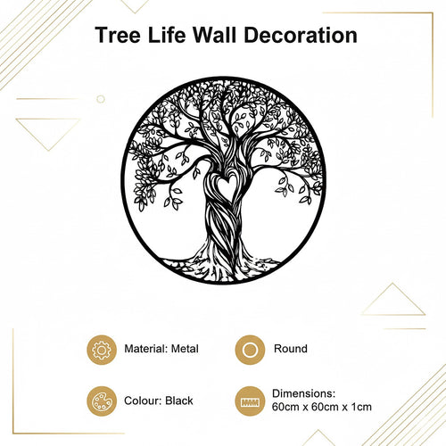 Tree Life Wall Decoration Metal Tree Wall Sculpture