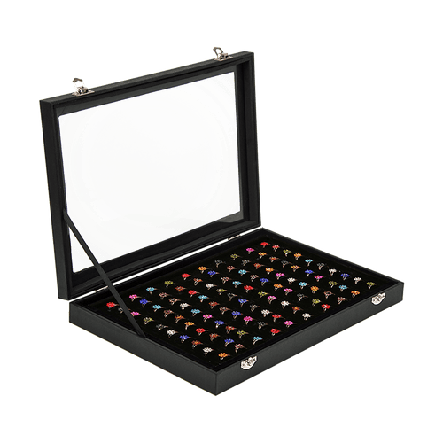 100 Earring Ring Holder Jewellery/Necklace Display Storage Gift Box Show Cases
