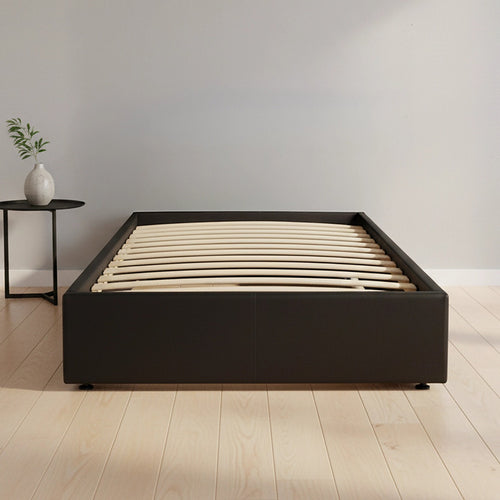 PU Leather Single Bed Ensemble Frame