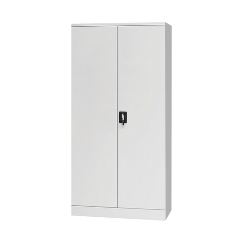 Two-Door Storage Locker Cabinet – Office, Gym & Shelf Unit with Secure Design in Grey