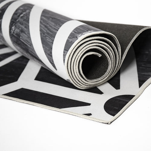 200x300cm Large Floor Black & White Geometric Rug – Modern Area Carpet for Bedroom, Living Room, Lounge or Home Décor Mat