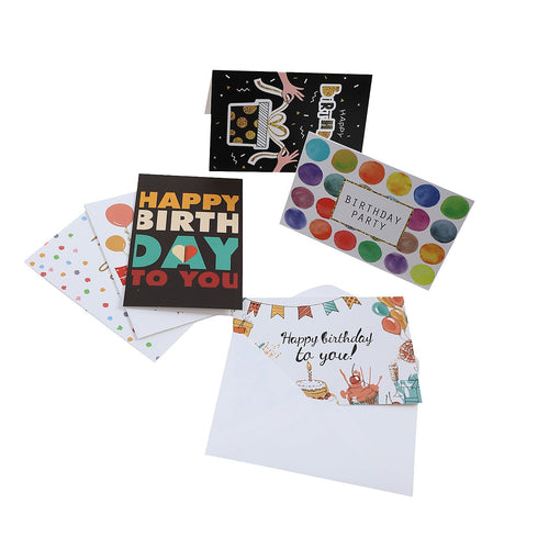 Birthday Card Set 50 Cards with 50 Envelopes Mixed Designs