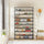 10 Tier Black Shoe Rack Metal Shoe Storage Organizer Rack 50-Pair Large Capacity