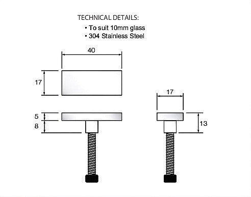170x80cm Frameless Glass Sliding Corner Shower – With Chrome Rail and U-brackets for Contemporary Bathrooms
