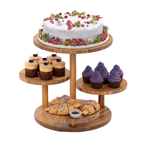 4 Tier Round Dessert Stand Tower Cake Cupcake Display