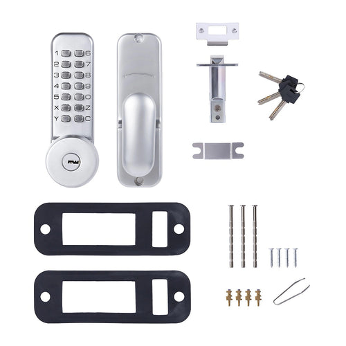 Mechanical Keyless Door Lock with Handle for Garage and Office