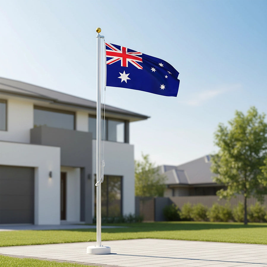 Australian Flag Pole Kit – 6m Aluminium Outdoor Set