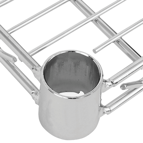 Modular Chrome Wire Storage Shelf 180 x 150 x 60cm Steel Shelving