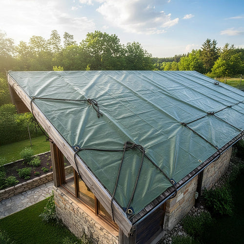 3x4M Army Heavy Duty Waterproof Canvas Tarp Tarpaulin Sun Blocked Dustproof