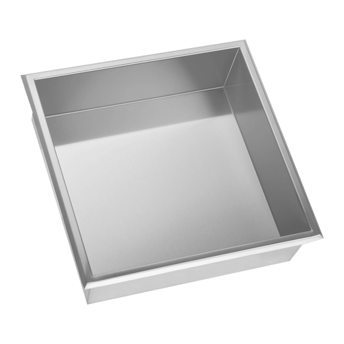 336 x 336 x 101mm Shower Niche Single Shelf Organizer No Tile Needed in Stainless Steel Finish