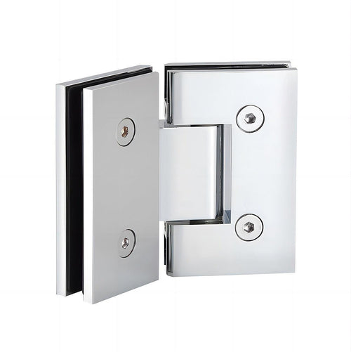 135° Glass-to-Glass Stainless steel Square Shower Hinge in Chrome