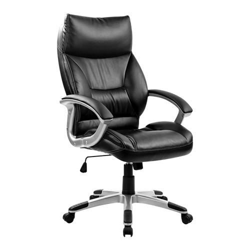 PU Leather Executive Office Black Chair – Ergonomic Swivel Computer Desk Chair