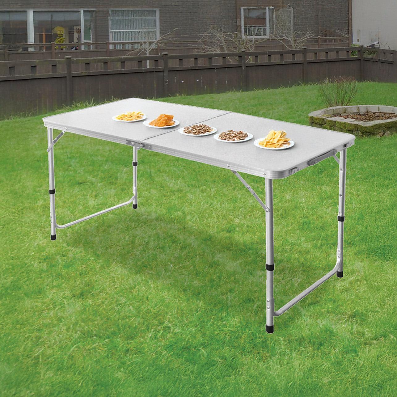 Aluminium Folding Table 120cm Portable Indoor Outdoor Picnic Party