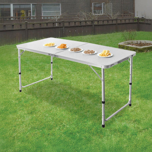 Aluminium Folding Table 120cm Portable Indoor Outdoor Picnic Party Camping Tables