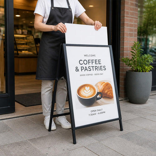 A-Frame Sign – 60 x 90cm Double-Sided Steel Poster Stand