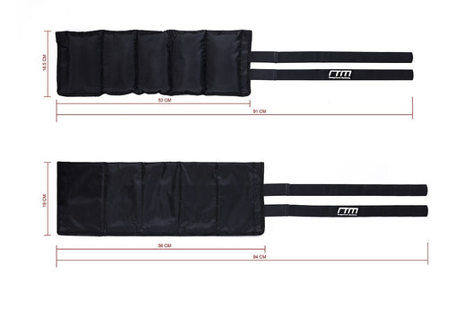 10kg Adjustable Ankle/Wrist Weight Straps – Strength & Resistance Training Gear for Fitness Workouts