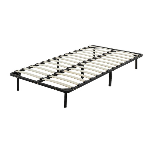 Metal Bed Frame for King Single Mattress – Black Powder-Coated Steel Base