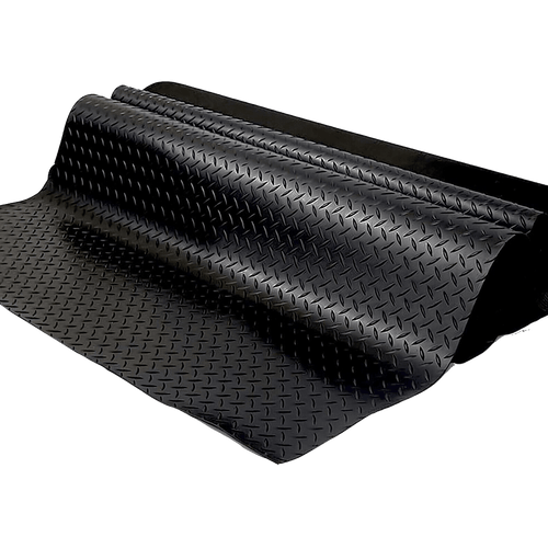 Garage Floor Mat Diamond Plate PVC Vinyl Flooring Rolls Non-Slip 2.5mm Thick