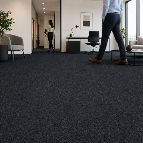 Premium Carpet Tiles in Charcoal – 5m² Pack for Home, Office & Commercial Flooring