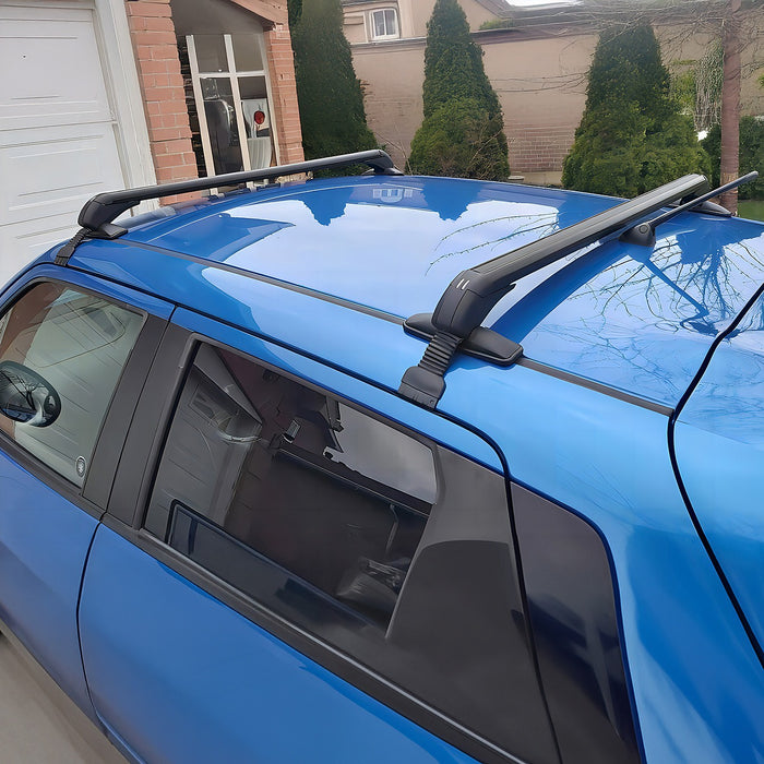 Lockable Aluminium Car Roof Rack Bars Without Rail Anti Theft Luggage Carrier