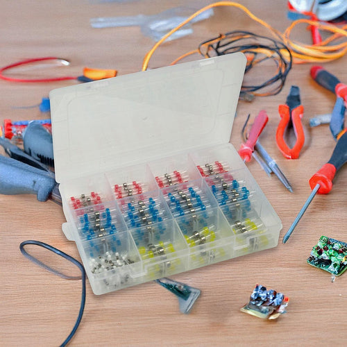 250PCS Waterproof Solder Seal Sleeve Heat Shrink Butt Wire Connectors Terminals  