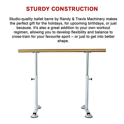 Portable Ballet Bar Stretch Barre Dance Freestanding 1.5M 