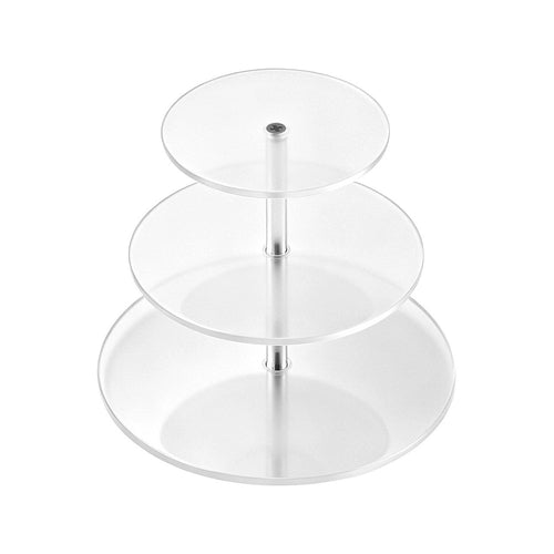 3 Tier Acrylic Cake Stand Set Round Dessert Display Stand