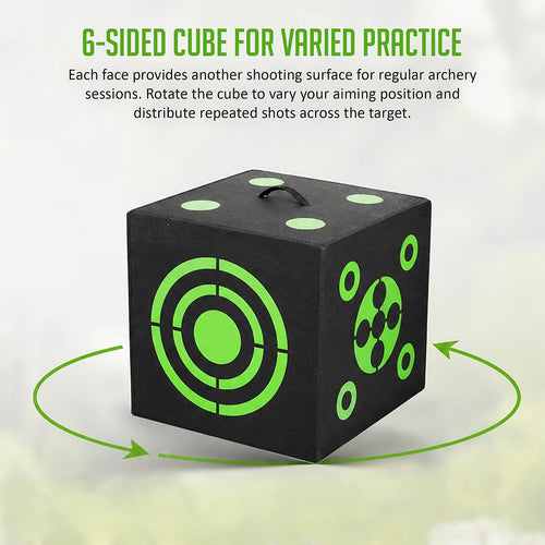 3D Archery Target – 40cm High-Density XPE Foam Cube with Handle