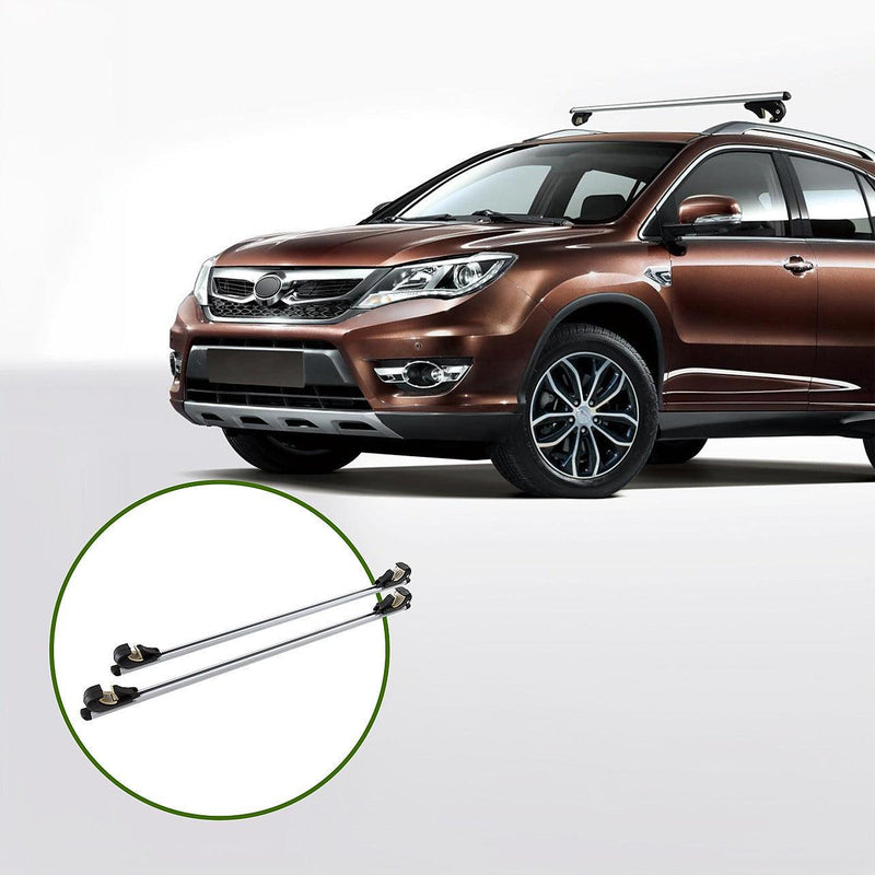 Universal Car Top Roof Rail Rack Cross Bar Aluminium Lockable 1350MM ...