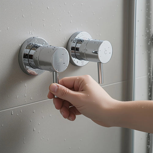 Bathroom Shower Bath Hot and Cold Mixer WATERMARK Certified - Chrome