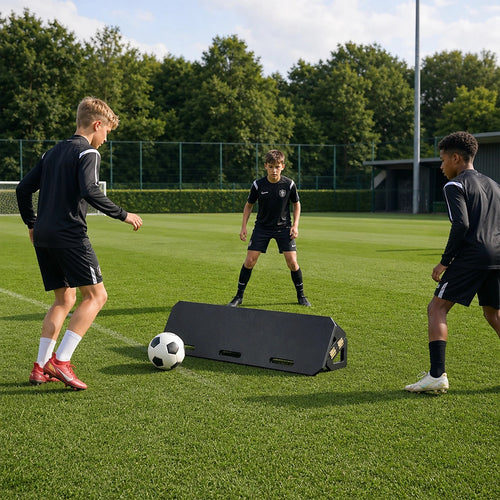 100cm Foldable Soccer Bounce Board Kickback Trainer with Adjustable Rebound Angles