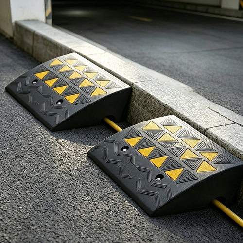 Rubber Curb Ramp 2 Pack 11cm Driveway Threshold Ramps