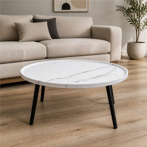 Oval Coffee Table – Compact Mid-Century Modern Design