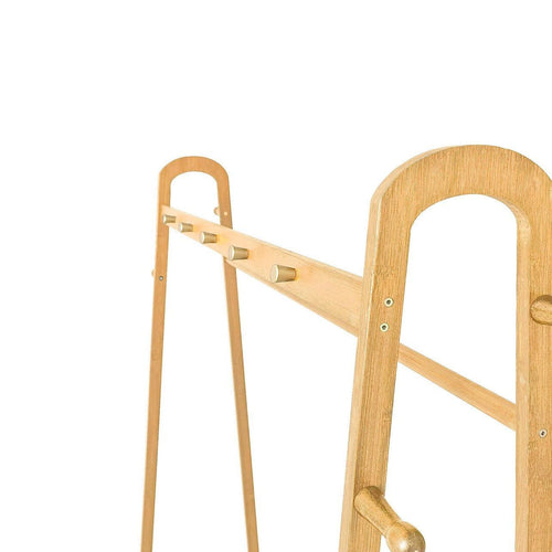 100cm Clothes Rack Slim Stylish Space Saving - Wood