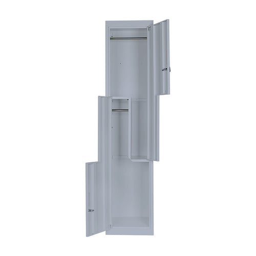 Multipurpose Locker – Grey Dual L-Shaped Door with Padlock-operated