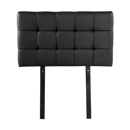 Single PU Leather Bed Deluxe Headboard Bedhead - Black