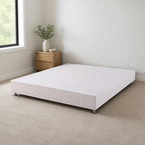 King Bed Base with Slats & Cover – Sturdy Ensemble Frame