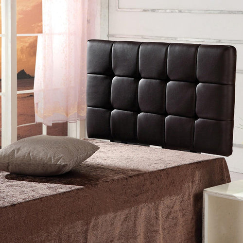 Single PU Leather Bed Deluxe Headboard Bedhead - Black