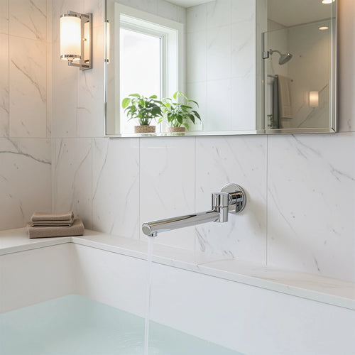 240mm Brass Bath Safety Spout Swivel