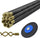 9m Drain Rod Set Kit Plunger Worm Scraper Cleaning Rods Rodding Carry Bag