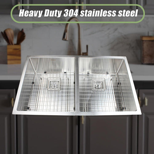 835x505mm Handmade 1.5mm Stainless Steel Sink with Square Waste